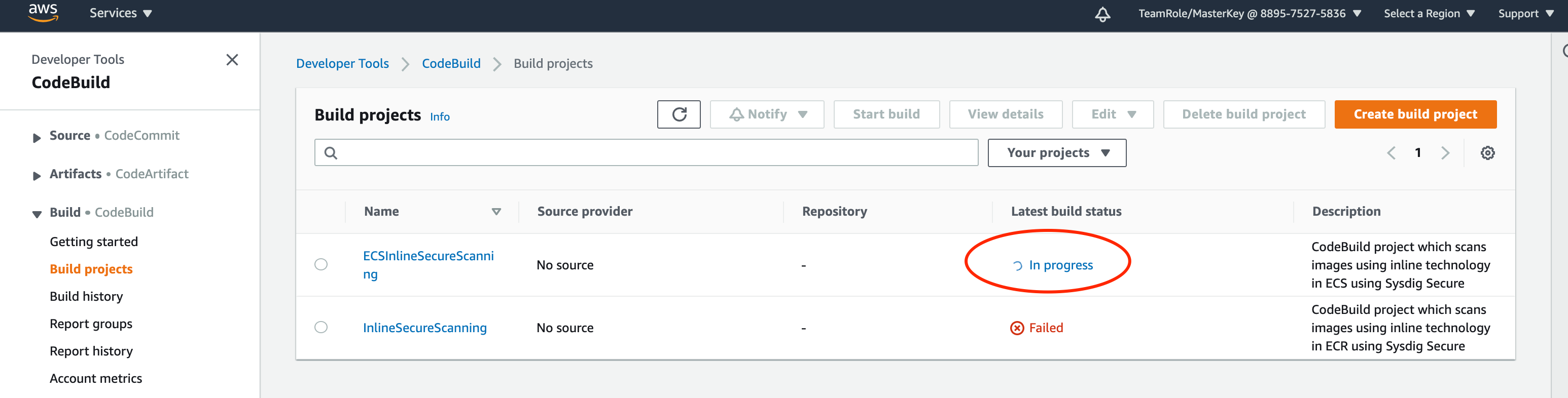 Build projects